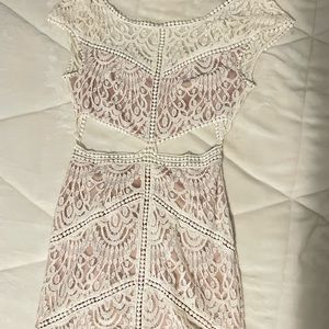 Lace cut out dress